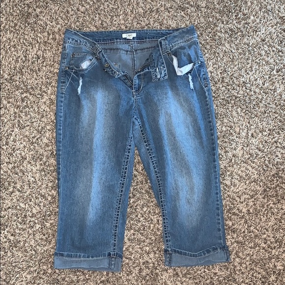 Cato Denim - Cuffed capri jeans